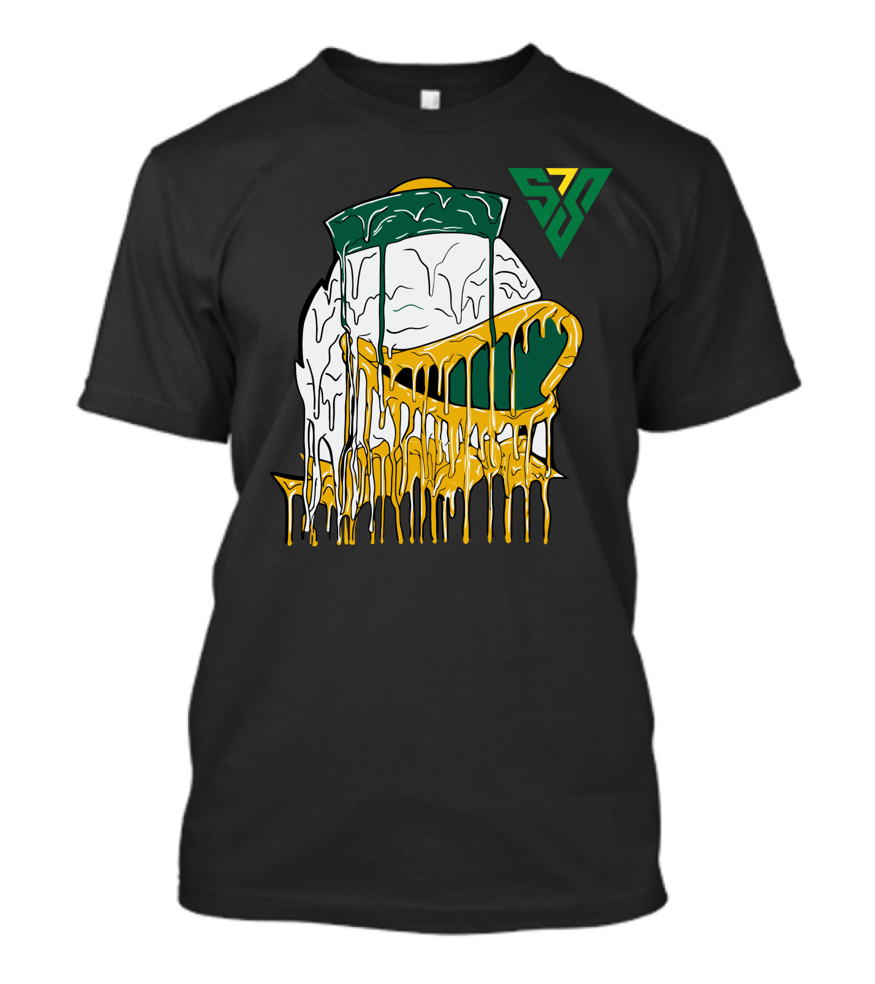 Lackavelli Shop Meltdown Drip Cheese Hat Logo 77 T-Shirt