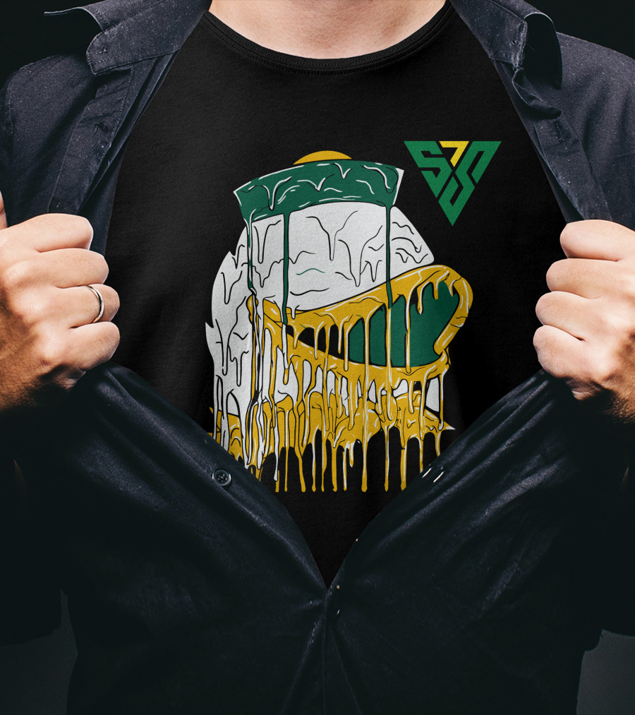 Lackavelli Shop Meltdown Drip Cheese Hat Logo 77 T-Shirt