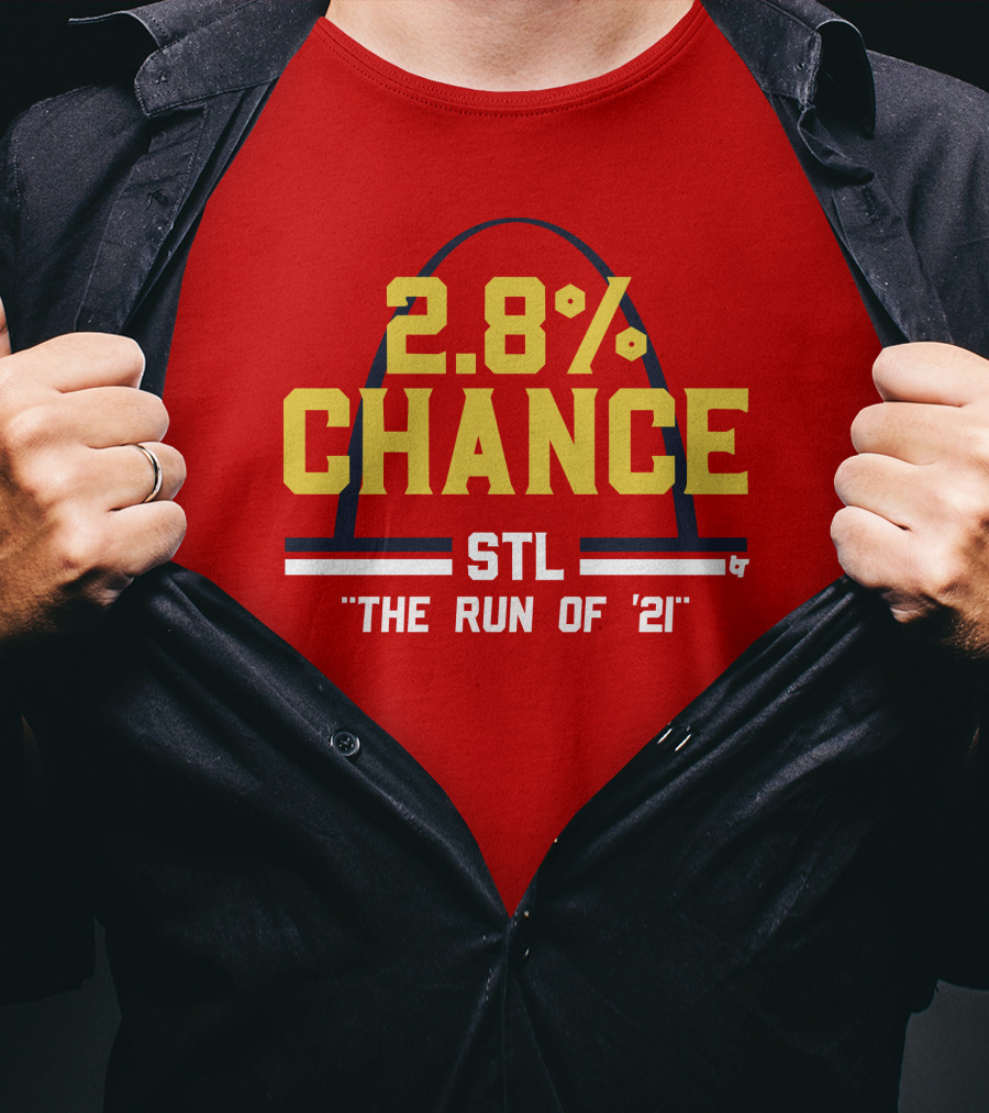 2.8% Chance STL The Run Of '21 T-Shirt