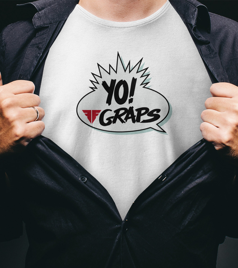 Fightful Shop Yo Raps Yo Graps Speech Bubble T-Shirt