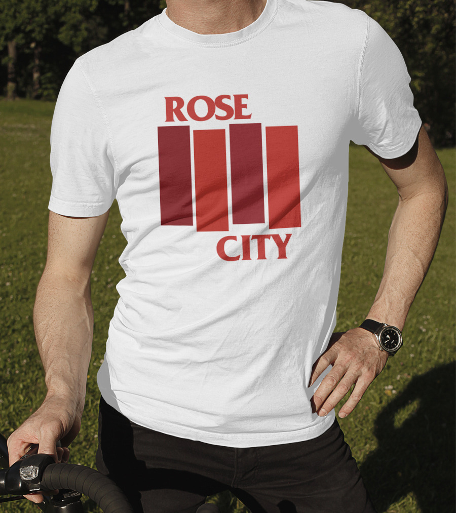 Rivetgear Shop Rose City Flag Rivet Gear Red Bar T-Shirt