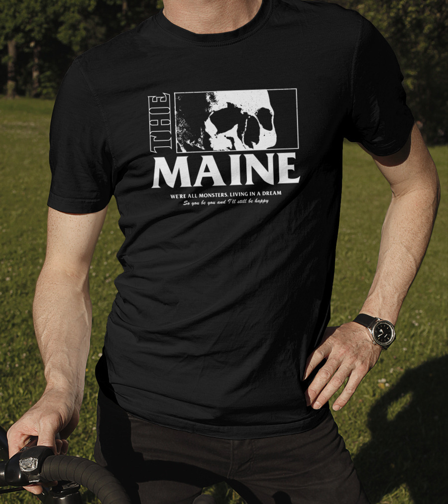 The Maine 8123 Forever Halloween We're All Monsters Living In A Dream T-Shirt