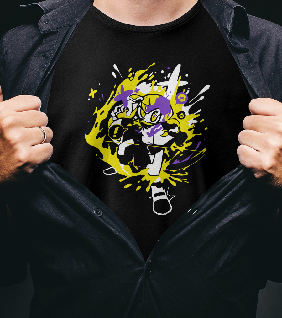 The Yetee Shop Squid 3 Vibrant Supernova Leslie T-Shirt