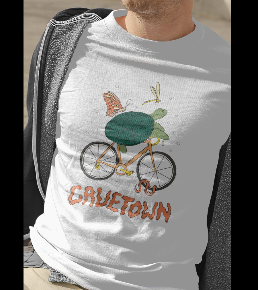 Cavetown Shop Slow Zone Plantboyee Robbie Turtle Butterfly Bike T-Shirt