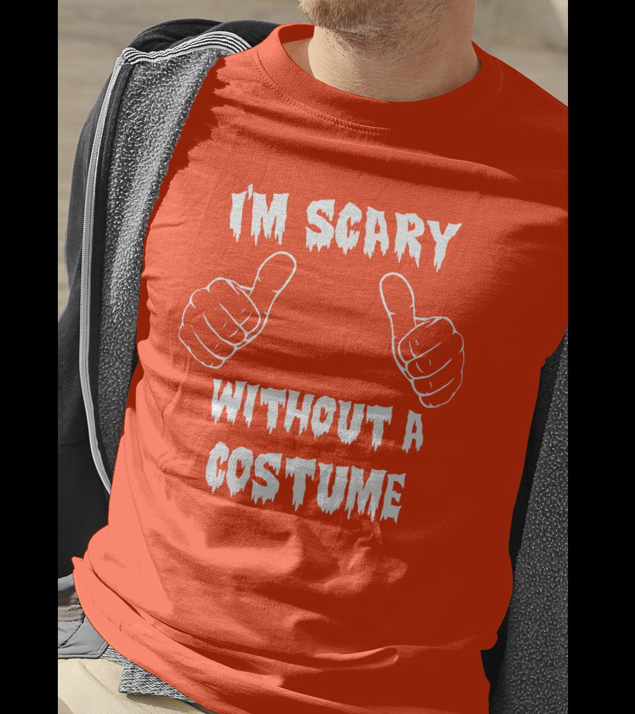 I'm Scary Without A Costume Thumbs Up Sinister Sidney T-Shirt