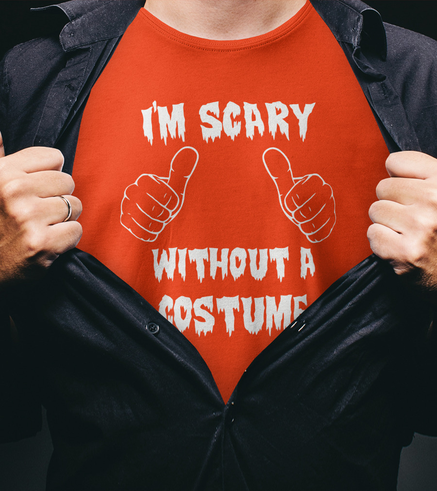 I'm Scary Without A Costume Thumbs Up Sinister Sidney T-Shirt