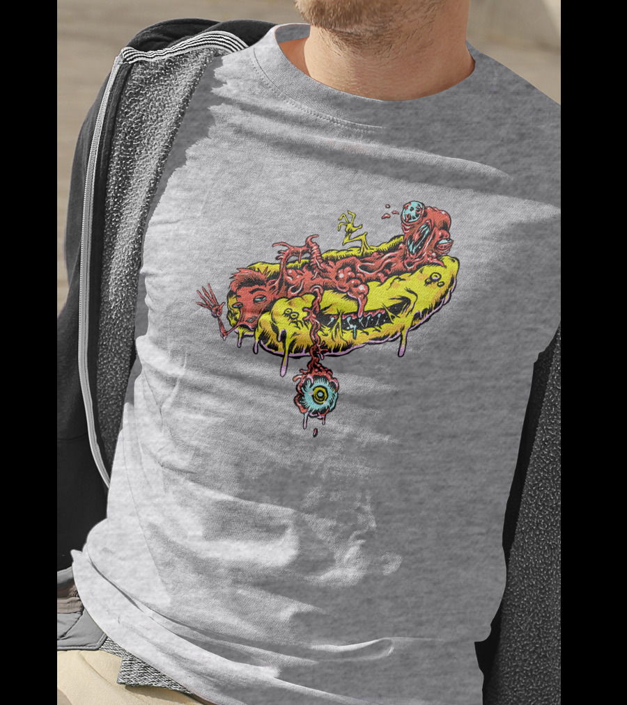 Drew Gooden Merch Hot Dog Surreal Monster Melt Dripping Eyeball T-Shirt