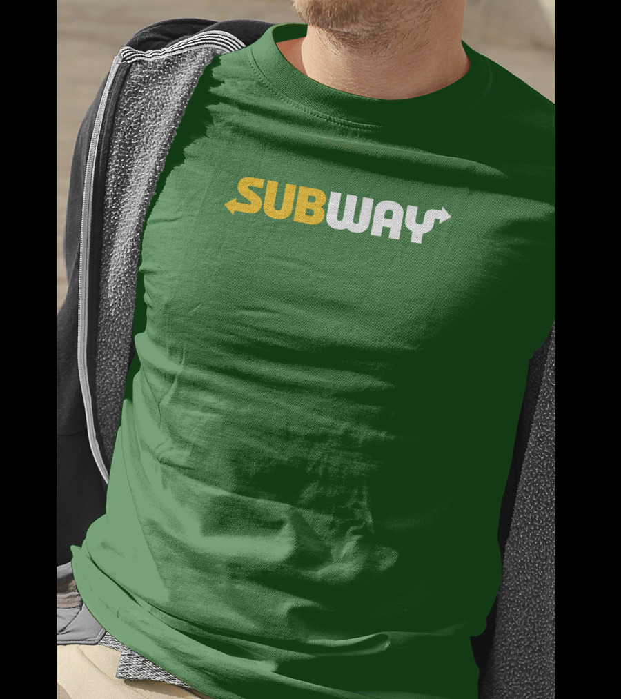 Keefler Subway Logo With Green Background T-Shirt