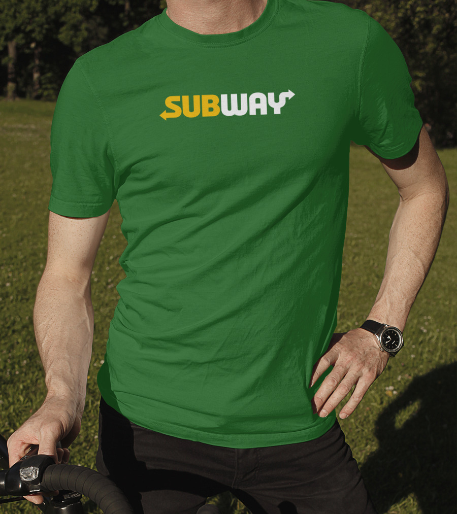 Keefler Subway Logo With Green Background T-Shirt