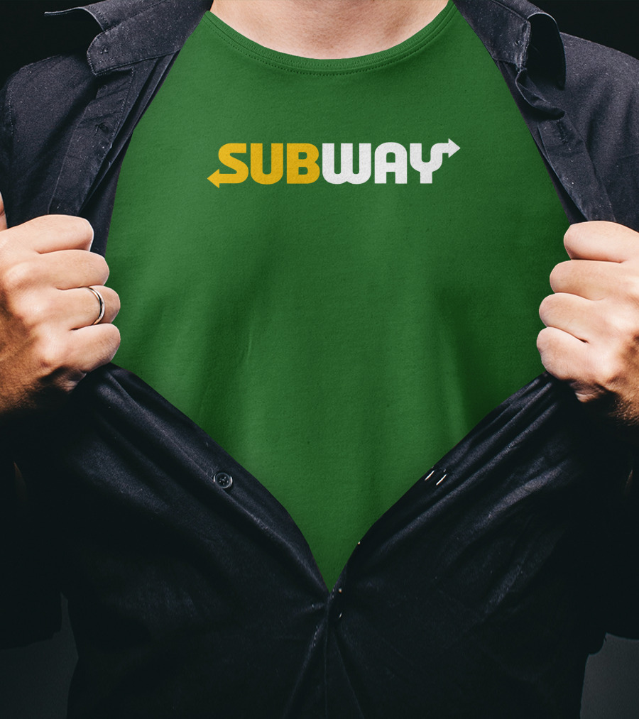Keefler Subway Logo With Green Background T-Shirt