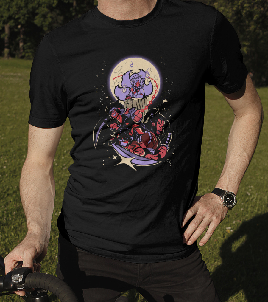 The Yetee Shop Brawlhalla Moonlit Legends Characters Under Full Moon T-Shirt