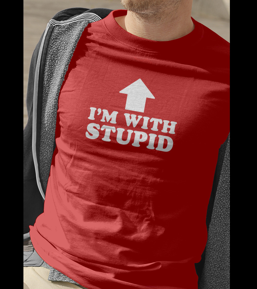 Vlog Creations Merch I'm With Stupid Arrow T-Shirt