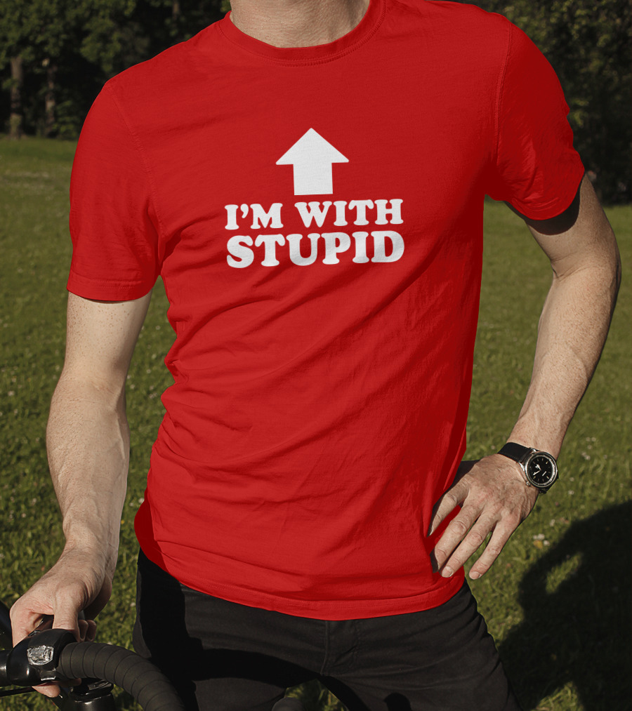 Vlog Creations Merch I'm With Stupid Arrow T-Shirt