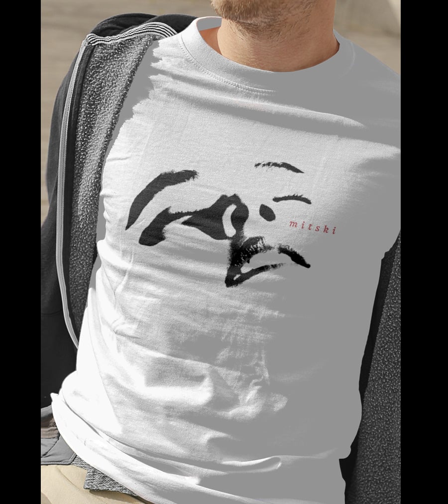 Mitski Merch Store Minimalist Facial Features T-Shirt