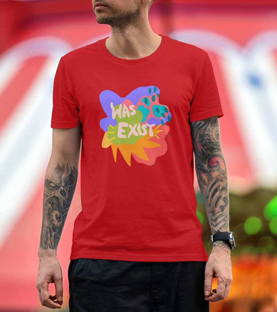 Soleoado Leȯ Was Exist Was Exist Colorful Abstract T-Shirt