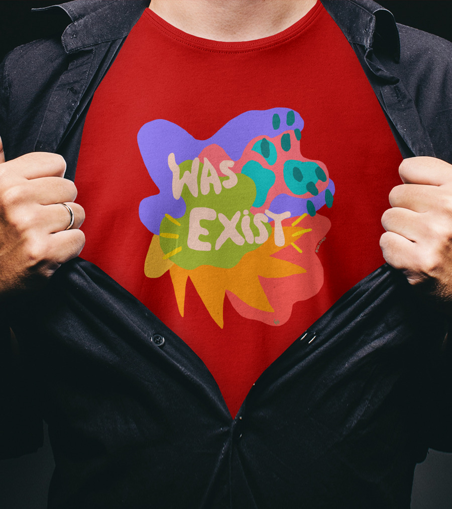 Soleoado Leȯ Was Exist Was Exist Colorful Abstract T-Shirt