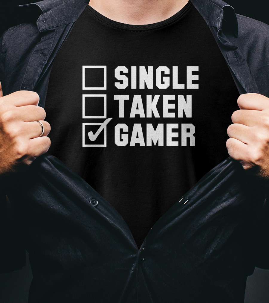 Single Taken Gamer Spacey Soda2 T-Shirt