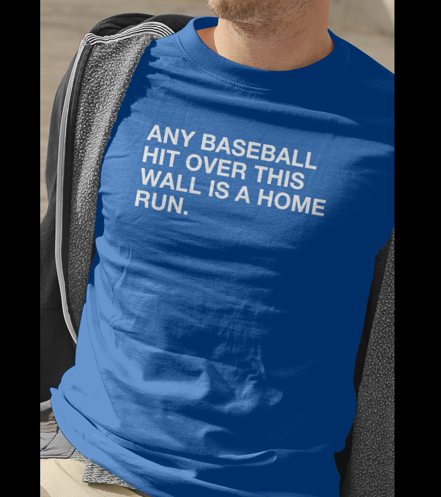 Any Baseball Hit Over This Wall Is A Home Run T-Shirt