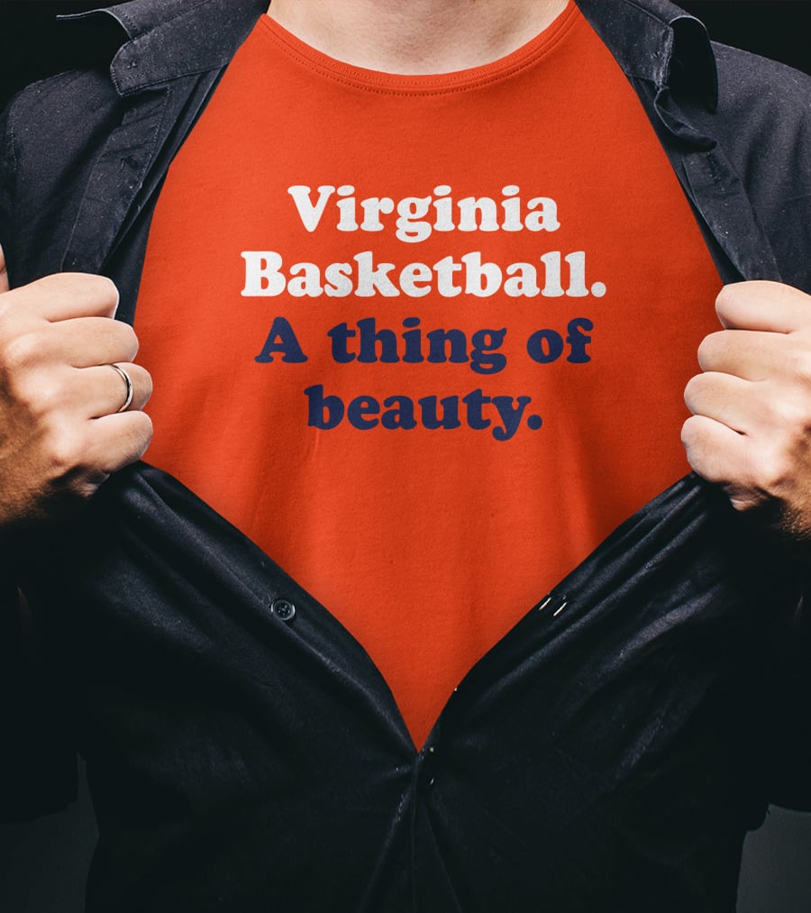 Virginia Basketball A Thing Of Beauty Orange T-Shirt