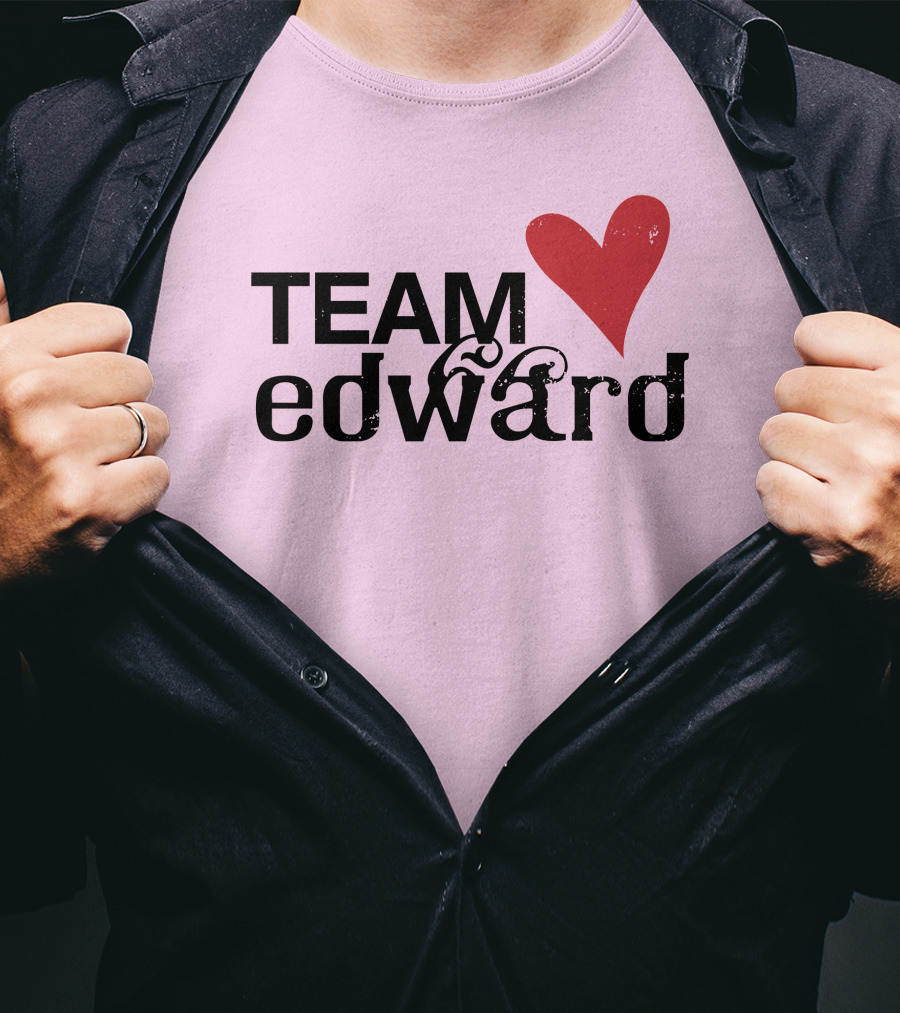 Team Edward Heart Taylor Lautner SNL T-Shirt