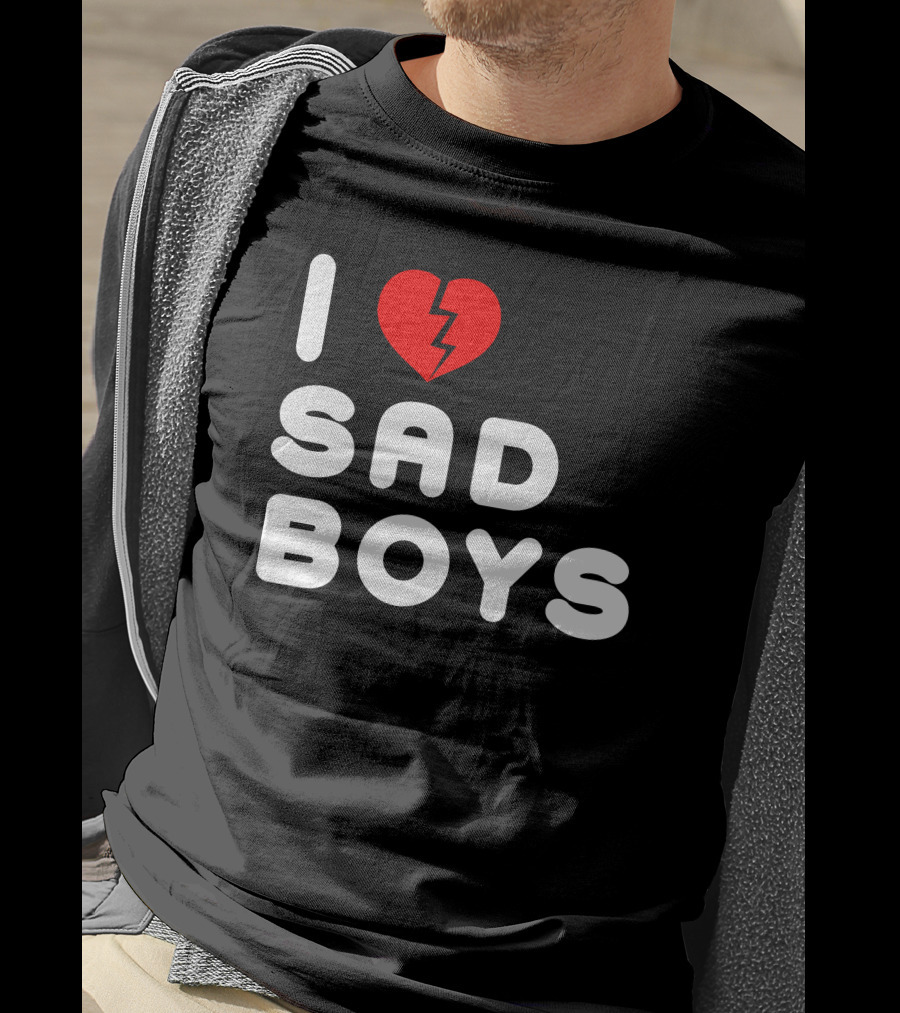 I Heart Sad Boys Broken Heart T-Shirt