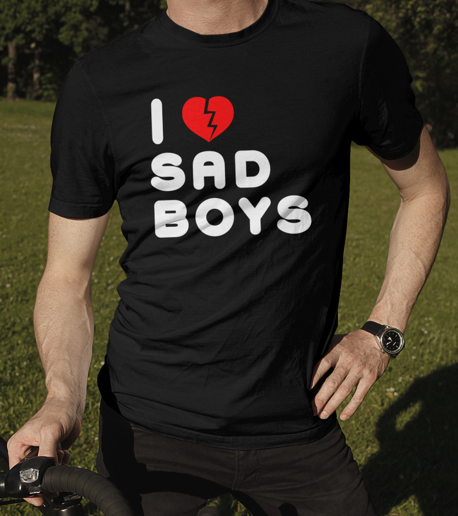 I Heart Sad Boys Broken Heart T-Shirt