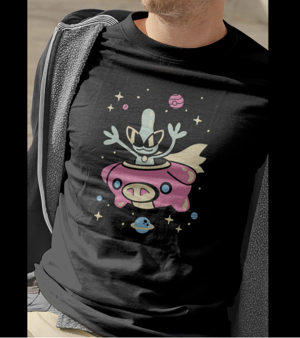 The Yetee Shop Space Glasses Alien In Spaceship By Jaime Ugarte T-Shirt
