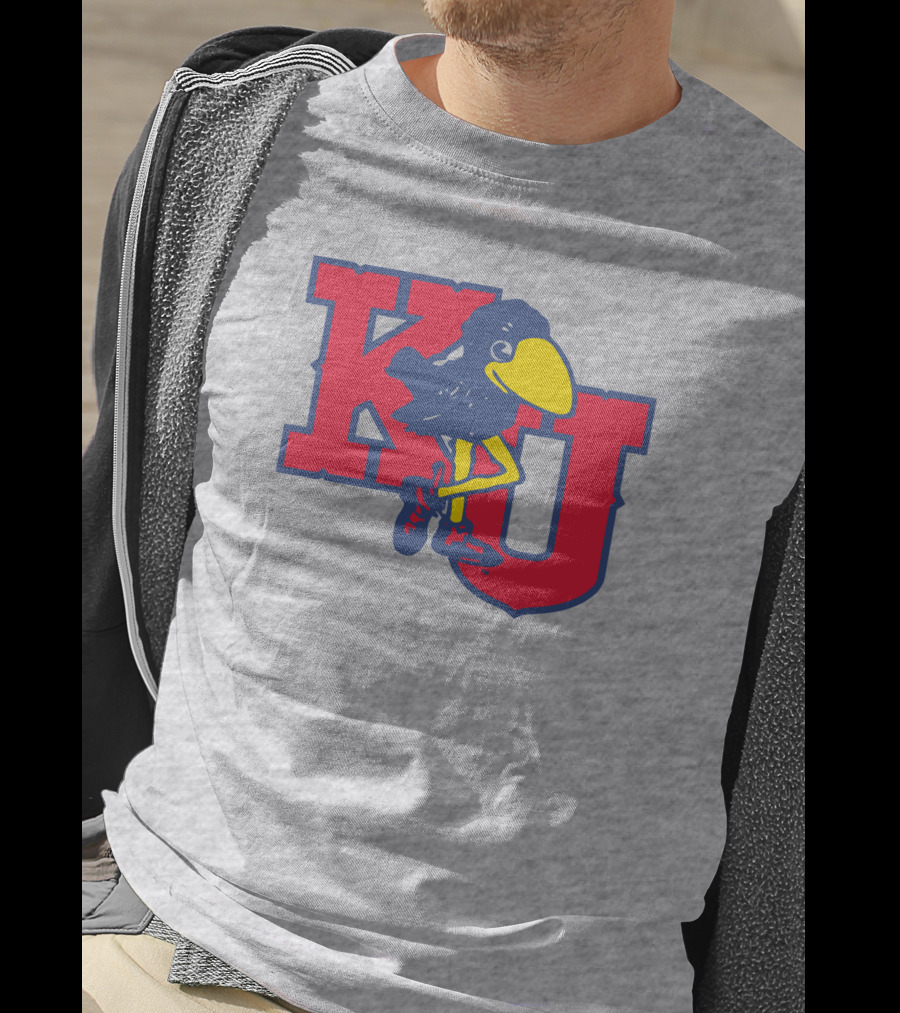 KU Homefield Vintage Long Leg Jayhawk T-Shirt