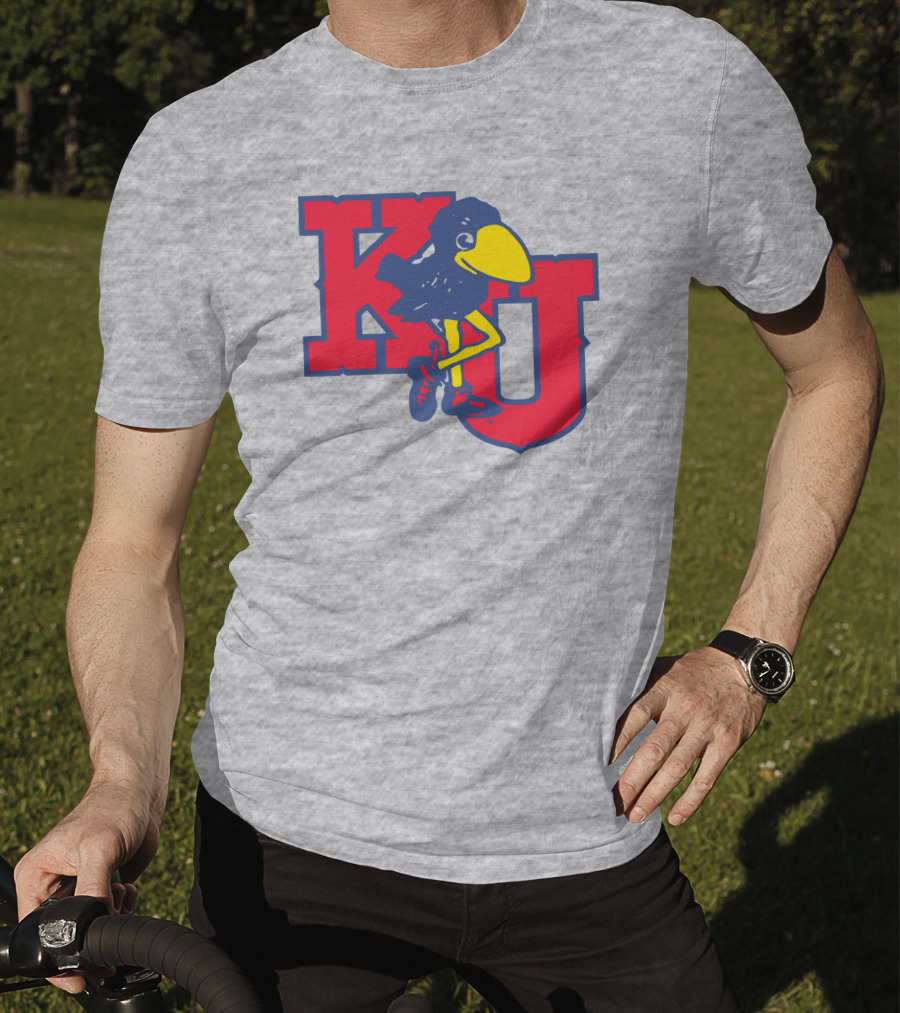 KU Homefield Vintage Long Leg Jayhawk T-Shirt
