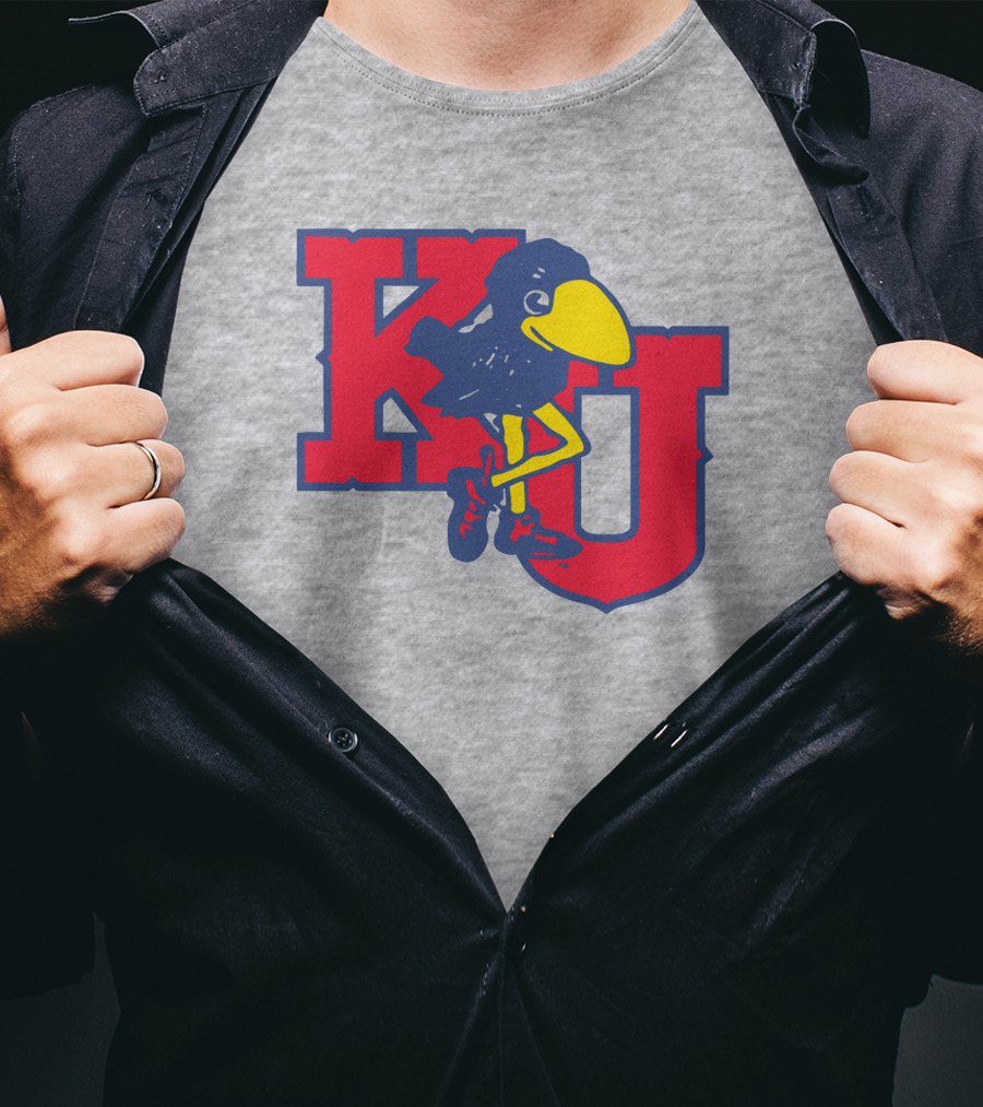 KU Homefield Vintage Long Leg Jayhawk T-Shirt