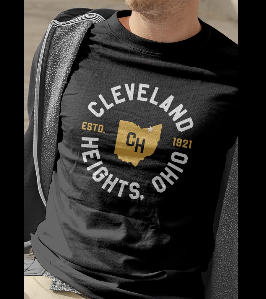 Cleveland Heights Ohio Estd 1921 Cleveland Clothing Co Store CH Map T-Shirt