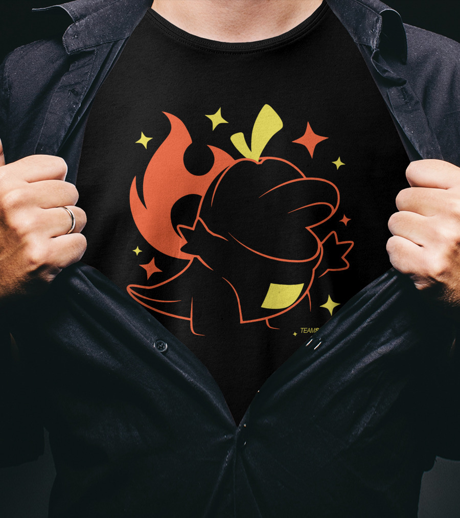 Fuecoco Team Shiny Fire Croc Merch Land Adrive Tk T-Shirt