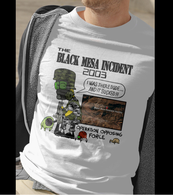 The Black Mesa Incident 2003 Operation Opposing Force Bootleg Bart Style Maurs T-Shirt