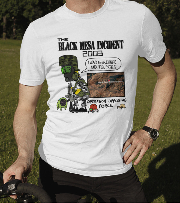 The Black Mesa Incident 2003 Operation Opposing Force Bootleg Bart Style Maurs T-Shirt