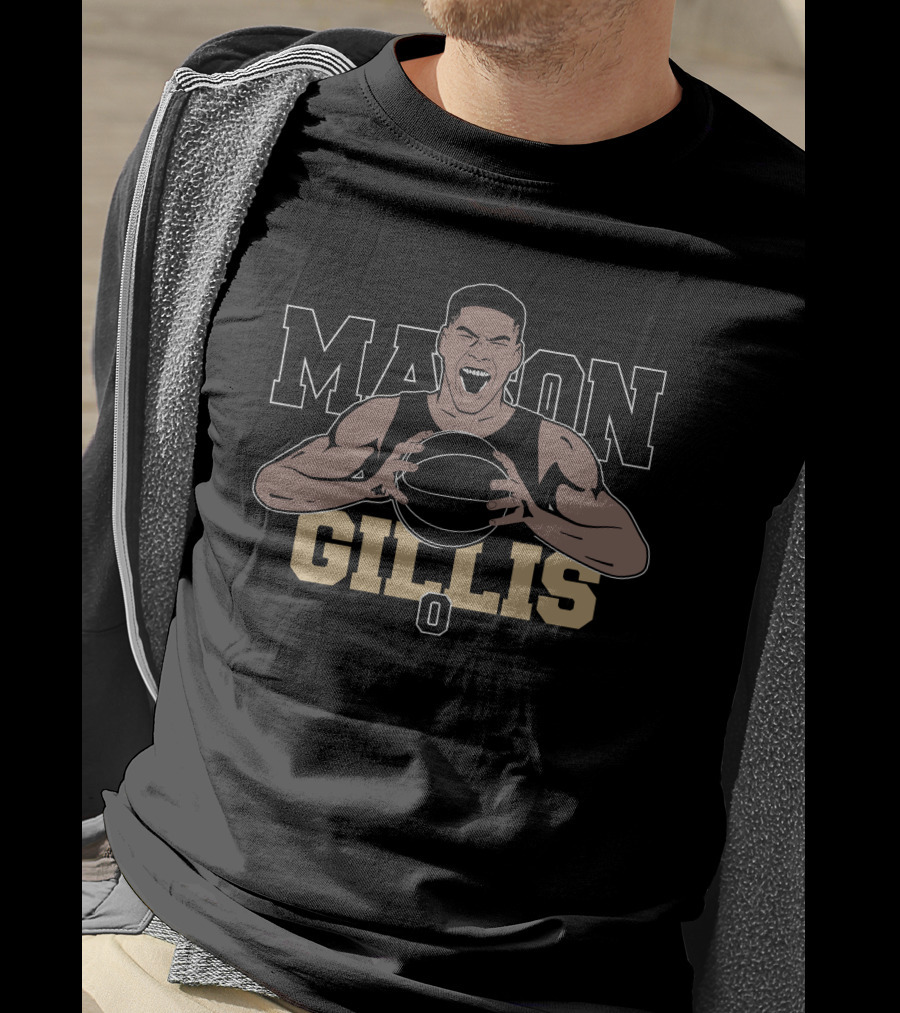 Mason Gillis Basketball Player Energetic Portrait Jon Rothstein Nice Bison Store T-Shirt