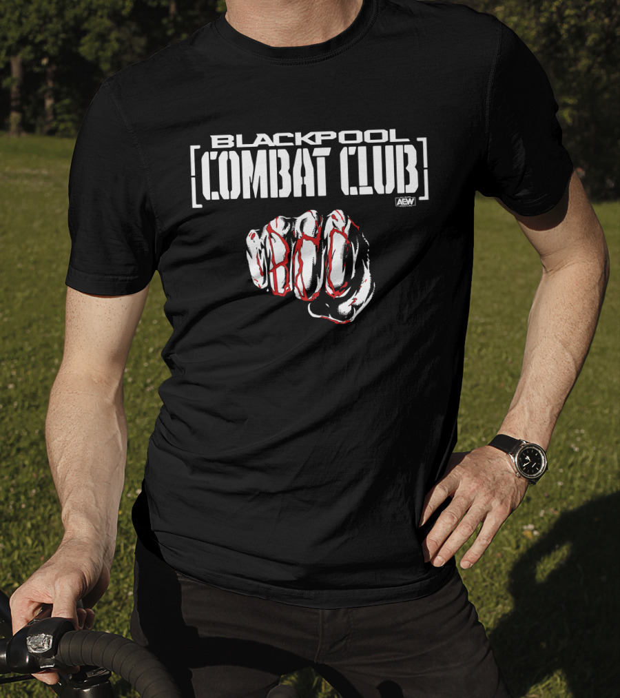 AEW Blackpool Combat Club Forged Fist T-Shirt