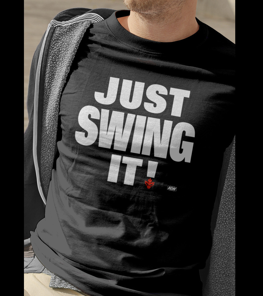 Aew All Elite Wrestling Shawn Spears Just Swing It Canadian Maple Leaf T-Shirt