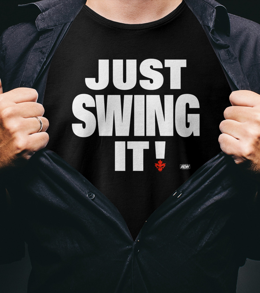 Aew All Elite Wrestling Shawn Spears Just Swing It Canadian Maple Leaf T-Shirt