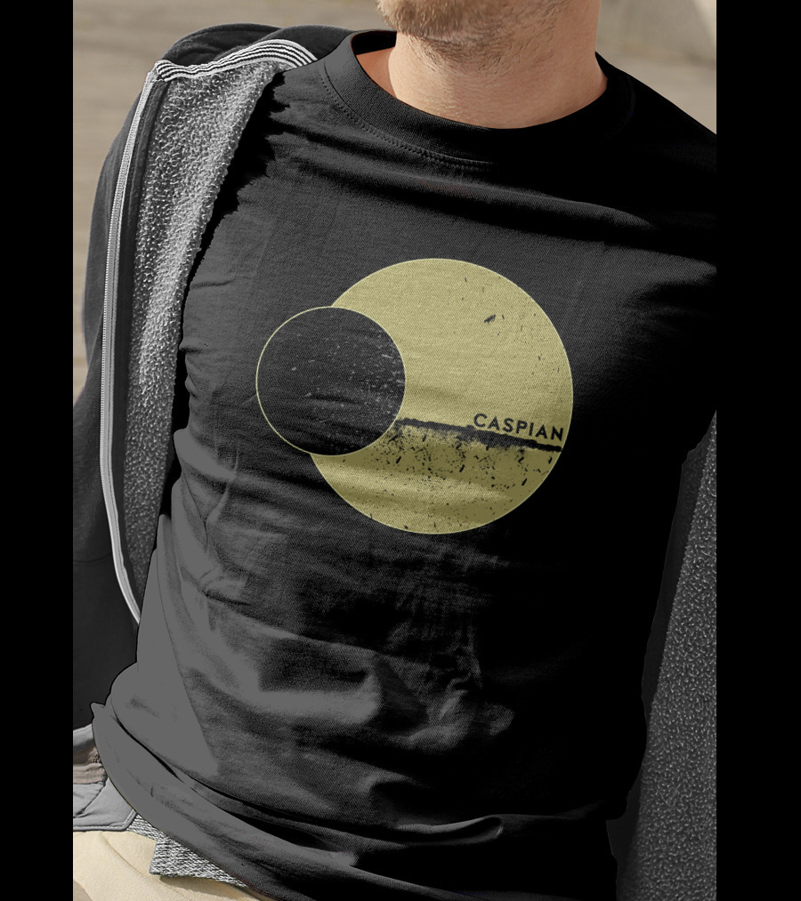 Marek Brave Solid Caspian Wrestle Mania Abstract Circles T-Shirt