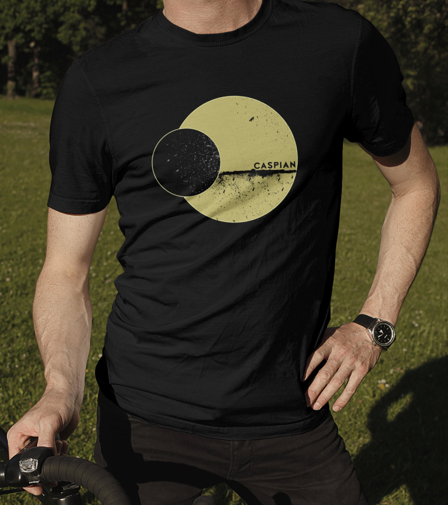 Marek Brave Solid Caspian Wrestle Mania Abstract Circles T-Shirt