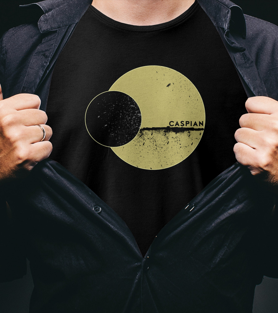 Marek Brave Solid Caspian Wrestle Mania Abstract Circles T-Shirt