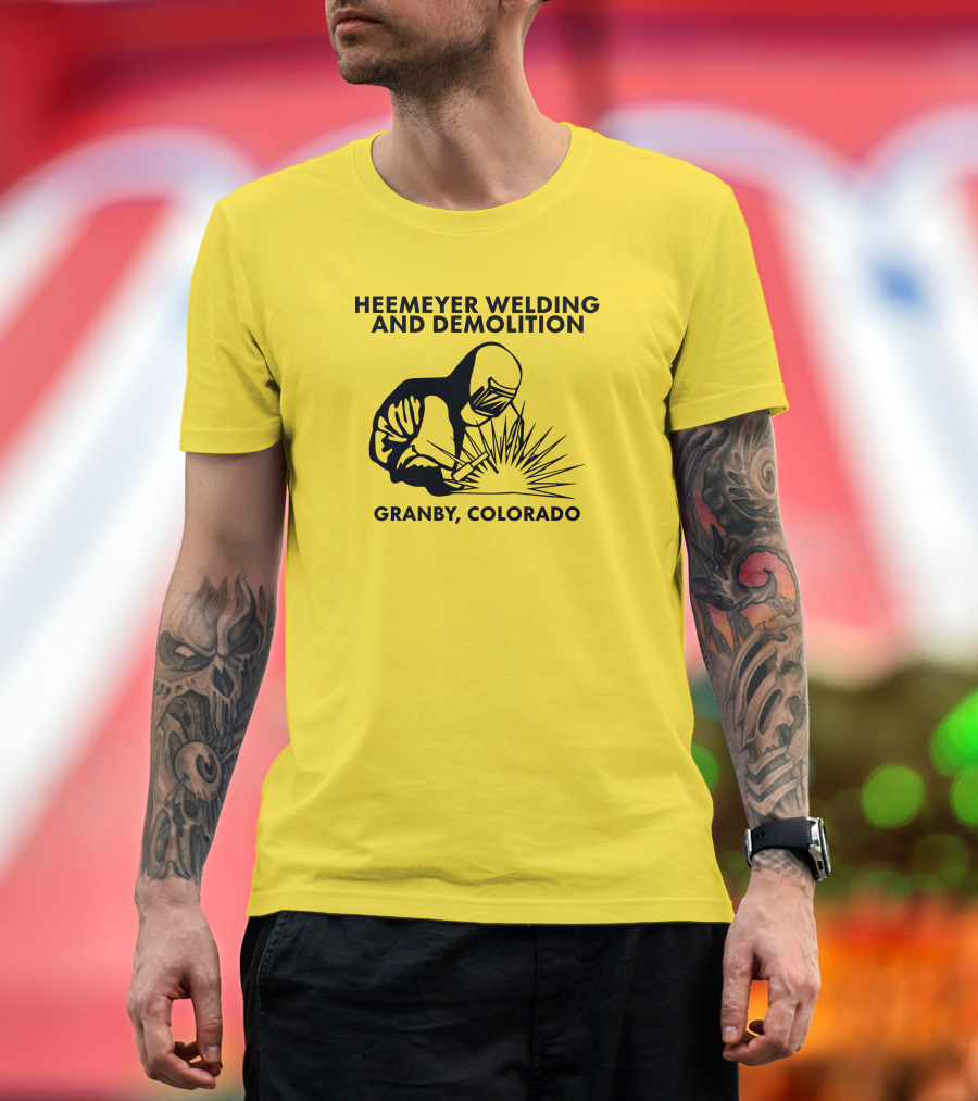 Heemeyer Welding And Demolition Granby Colorado Iconic Welder T-Shirt