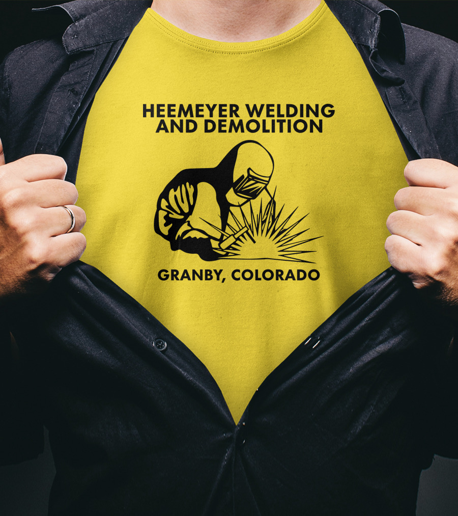 Heemeyer Welding And Demolition Granby Colorado Iconic Welder T-Shirt