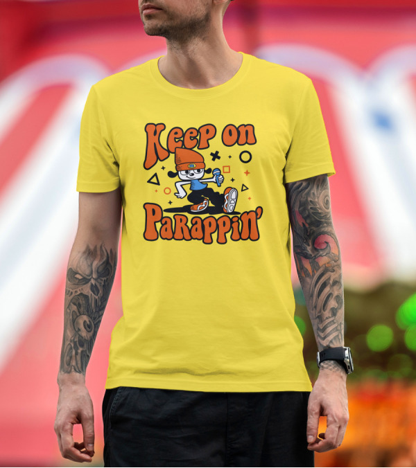 Premium T-Shirt: Keep On Parappin' PaRappa the Rapper T-Shirt Keep On Parappin' PaRappa the Rapper T-Shirt