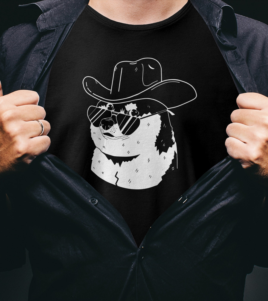 Rodeo Doge Riding Meme Remill Cryptocurrency NFT Concept T-Shirt