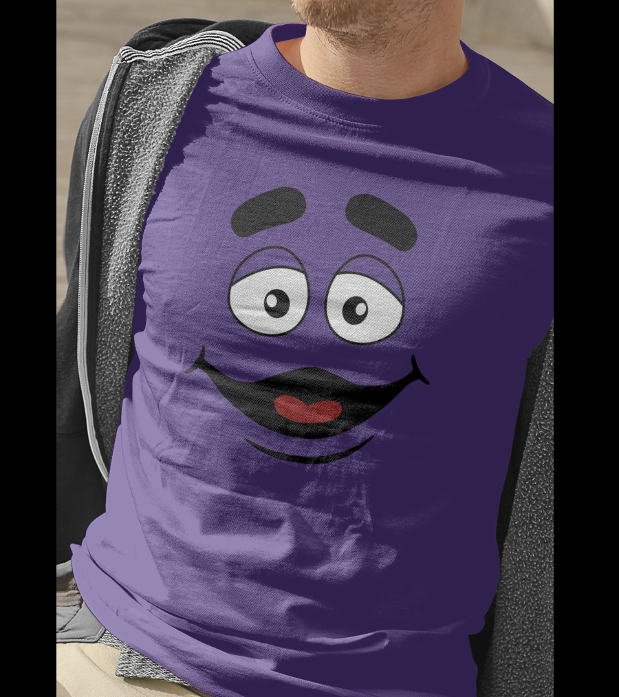 Grimace Smile Face McDonald's Character T-Shirt
