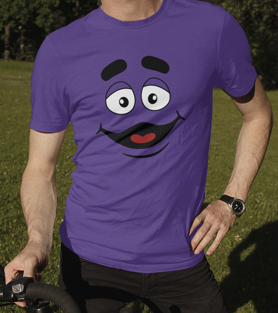 Grimace Smile Face McDonald's Character T-Shirt
