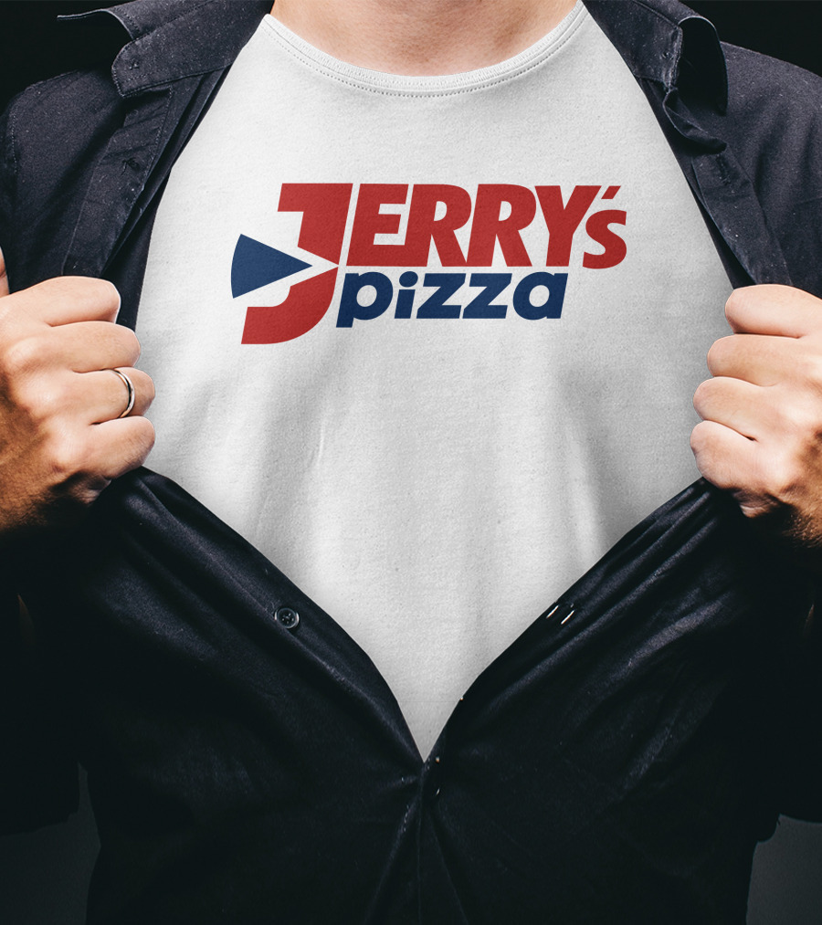 Eric D Jerrys Pizza Logo Design Jerrys Pizza T-Shirt