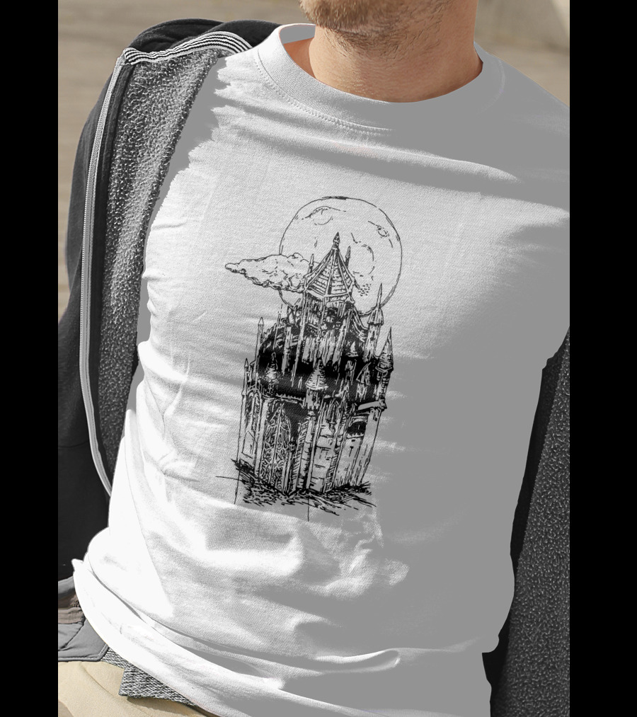 Gothic Moonlit Castles T-Shirt