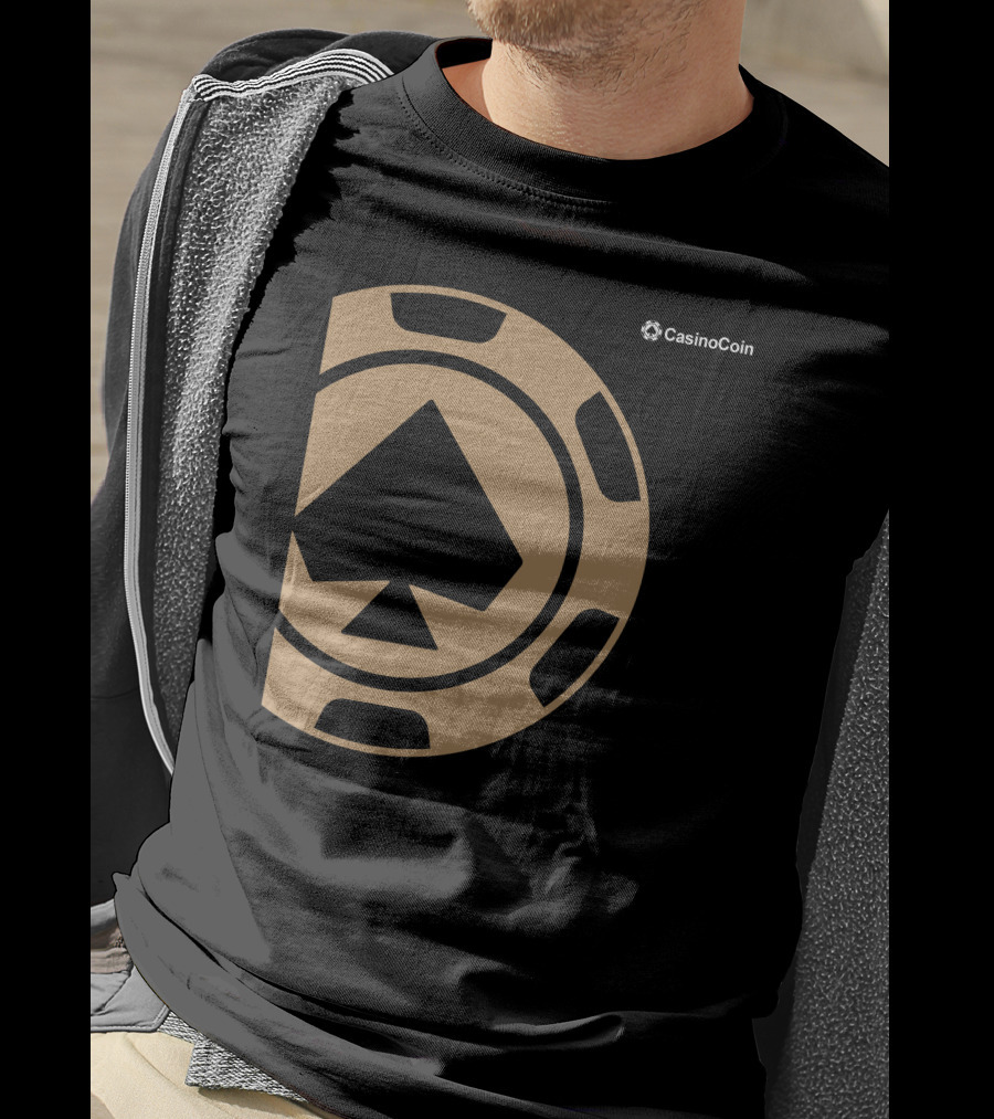 Casinocoin Gold Spade Chip T-Shirt